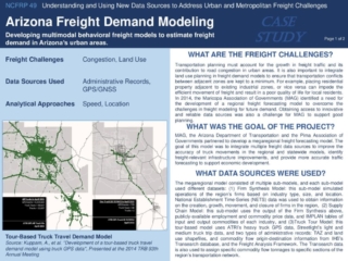 1 - Arizona Freight Demand Modeling